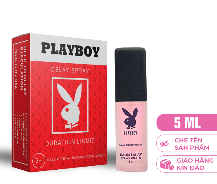 Xịt Kéo Dài Thời Gian PlayBoy Đỏ 5ml